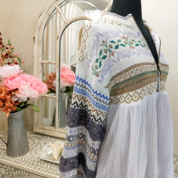 🍒NWOT🍒 FREE PEOPLE WINTER WONDERLAND SWEATER - Picture 11 of 12